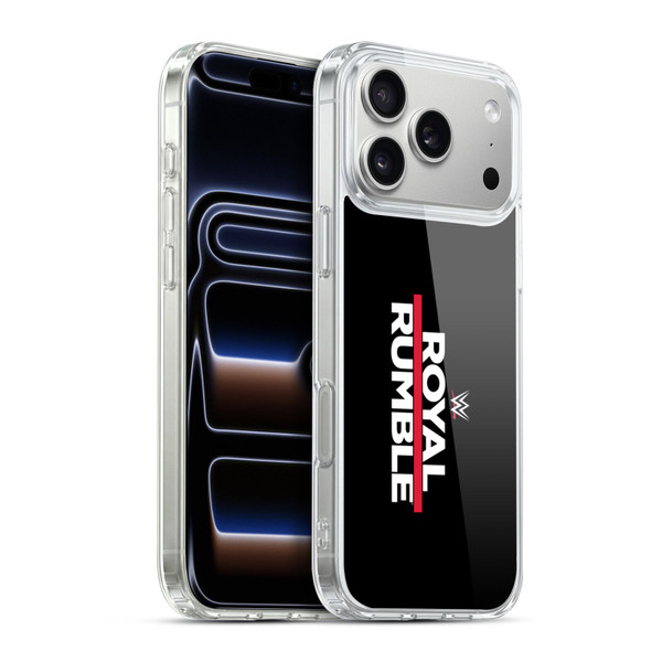 WWE TV Program Logo Royal Rumble Soft Gel Case for Apple iPhone 17 Pro Max
