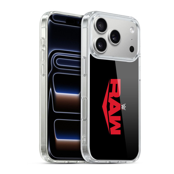 WWE TV Program Logo Raw Soft Gel Case for Apple iPhone 17 Pro