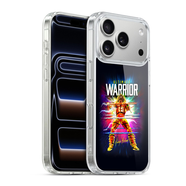 WWE The Ultimate Warrior Retro Blast Soft Gel Case for Apple iPhone 17 Pro