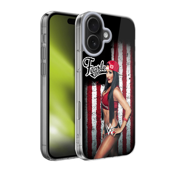 WWE American Flag Superstars Nikki Bella Soft Gel Case for Apple iPhone 17