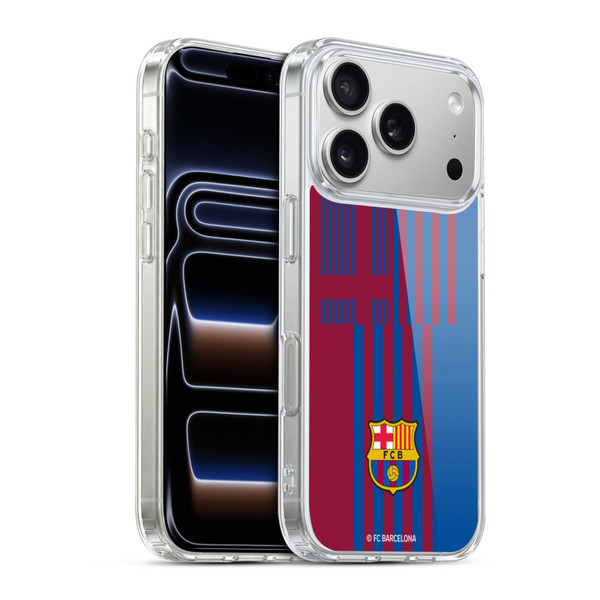 FC Barcelona 2021/22 CREST KIT Home Soft Gel Case for Apple iPhone 17 Pro