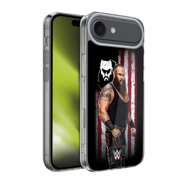 WWE American Flag Superstars Braun Strowman Soft Gel Case for Apple iPhone 17 Air
