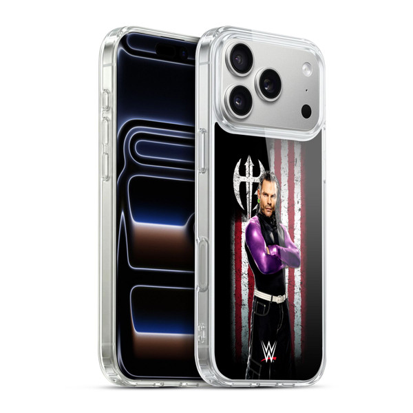 WWE American Flag Superstars Jeff Hardy Soft Gel Case for Apple iPhone 17 Pro Max