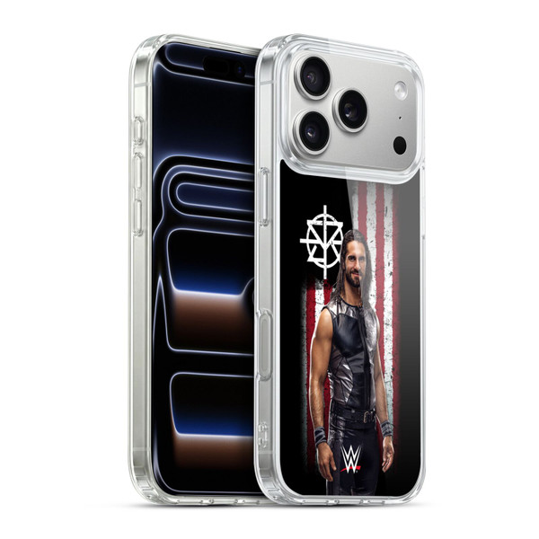 WWE American Flag Superstars Seth Rollins Soft Gel Case for Apple iPhone 17 Pro Max