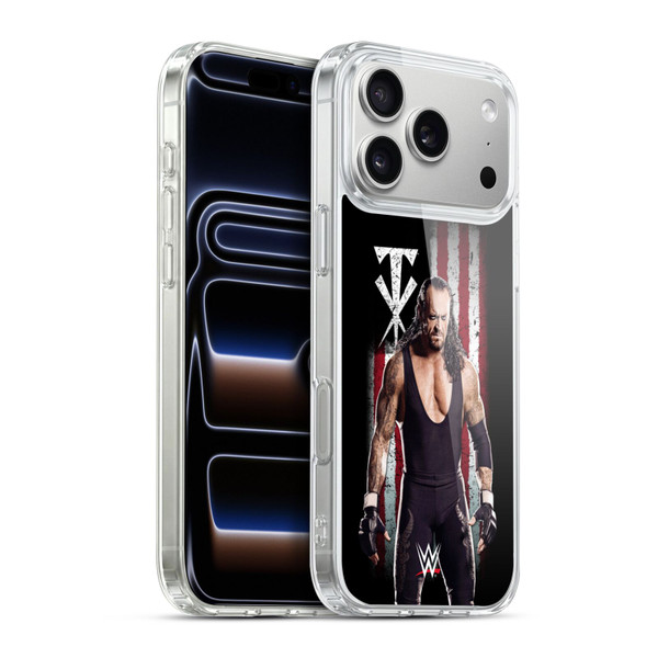 WWE American Flag Superstars Undertaker Soft Gel Case for Apple iPhone 17 Pro Max