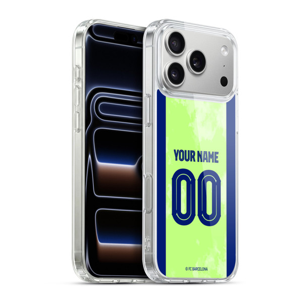Custom Customised Personalised FC Barcelona 2024/25 Kit Third Soft Gel Case for Apple iPhone 17 Pro Max