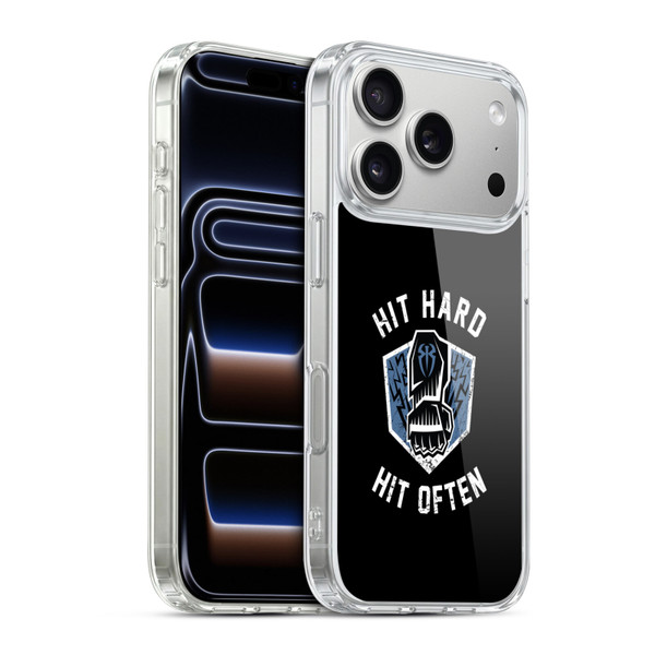 WWE 2017 Roman Reigns Hit Hard Hit Often Soft Gel Case for Apple iPhone 17 Pro