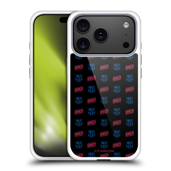 FC Barcelona Forca Barca Pattern Soft Gel Case for Apple iPhone 17 Pro