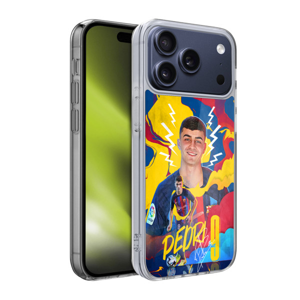 FC Barcelona 2022/23 First Team Pedri Soft Gel Case for Apple iPhone 17 Pro