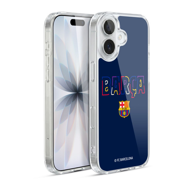 FC Barcelona Graphics Neon Barca Soft Gel Case for Apple iPhone 17