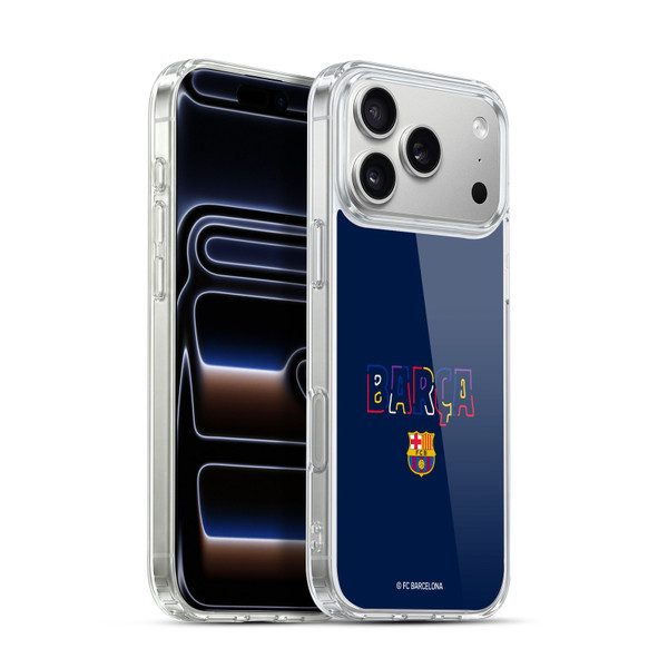 FC Barcelona Graphics Neon Barca Soft Gel Case for Apple iPhone 17 Pro Max