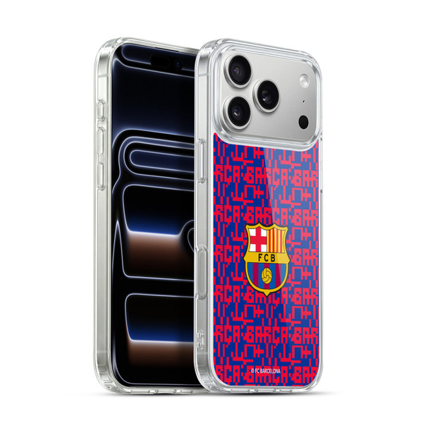 FC Barcelona Graphics Pattern Soft Gel Case for Apple iPhone 17 Pro Max