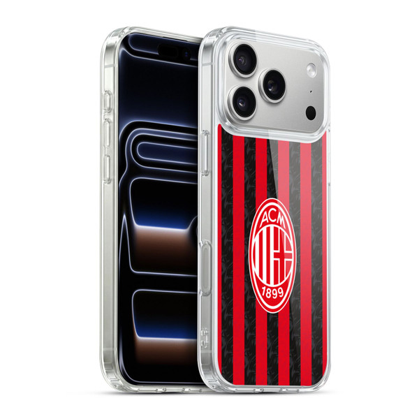 AC Milan 2025/26 Crest Kit Home Soft Gel Case for Apple iPhone 17 Pro Max