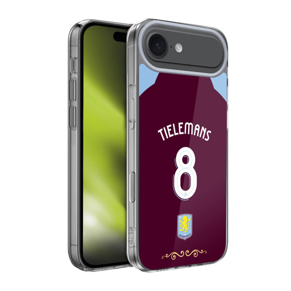 Aston Villa Football Club 2025/26 Players Home Kit Youri Tielemans Soft Gel Case for Apple iPhone 17 Air