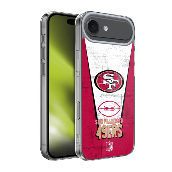 NFL San Francisco 49ers Logo Art Banner Soft Gel Case for Apple iPhone 17 Air
