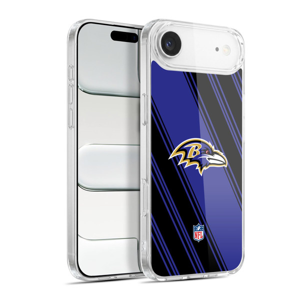 NFL Baltimore Ravens Artwork Stripes Soft Gel Case for Apple iPhone 17 Air