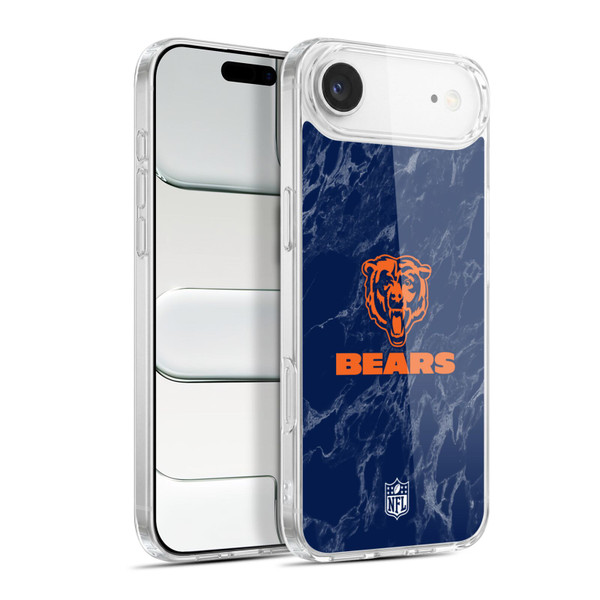 NFL Chicago Bears Graphics Coloured Marble Soft Gel Case for Apple iPhone 17 Air
