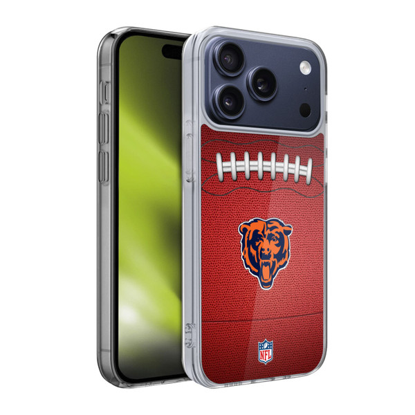 NFL Chicago Bears Graphics Football Soft Gel Case for Apple iPhone 17 Pro