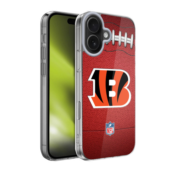 NFL Cincinnati Bengals Graphics Football Soft Gel Case for Apple iPhone 17