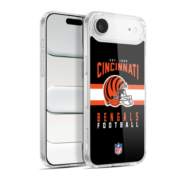 NFL Cincinnati Bengals Graphics Helmet Typography Soft Gel Case for Apple iPhone 17 Air