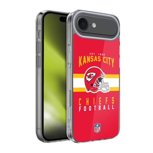 NFL Kansas City Chiefs Graphics Helmet Typography Soft Gel Case for Apple iPhone 17 Air