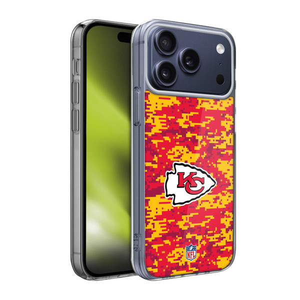 NFL Kansas City Chiefs Graphics Digital Camouflage Soft Gel Case for Apple iPhone 17 Pro Max