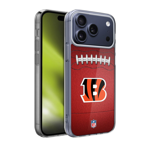 NFL Cincinnati Bengals Graphics Football Soft Gel Case for Apple iPhone 17 Pro Max