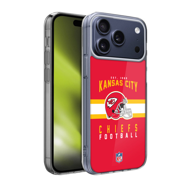 NFL Kansas City Chiefs Graphics Helmet Typography Soft Gel Case for Apple iPhone 17 Pro Max