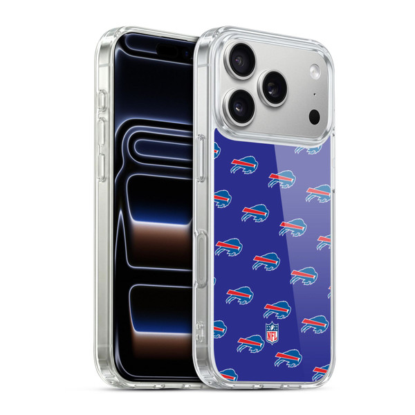 NFL Buffalo Bills Artwork Patterns Soft Gel Case for Apple iPhone 17 Pro