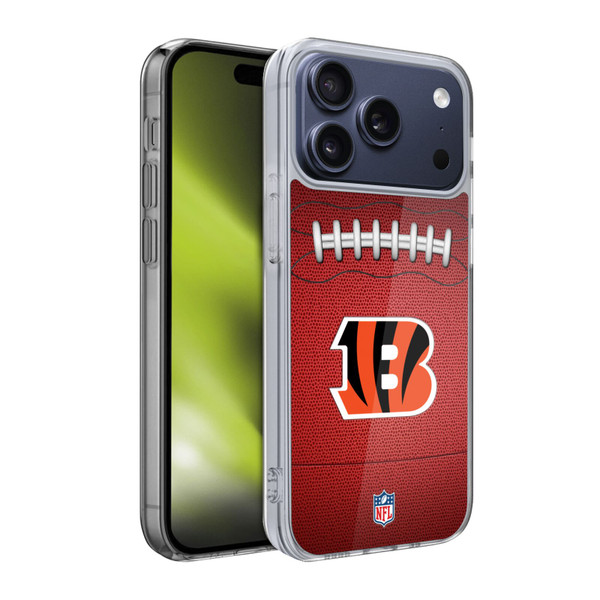 NFL Cincinnati Bengals Graphics Football Soft Gel Case for Apple iPhone 17 Pro