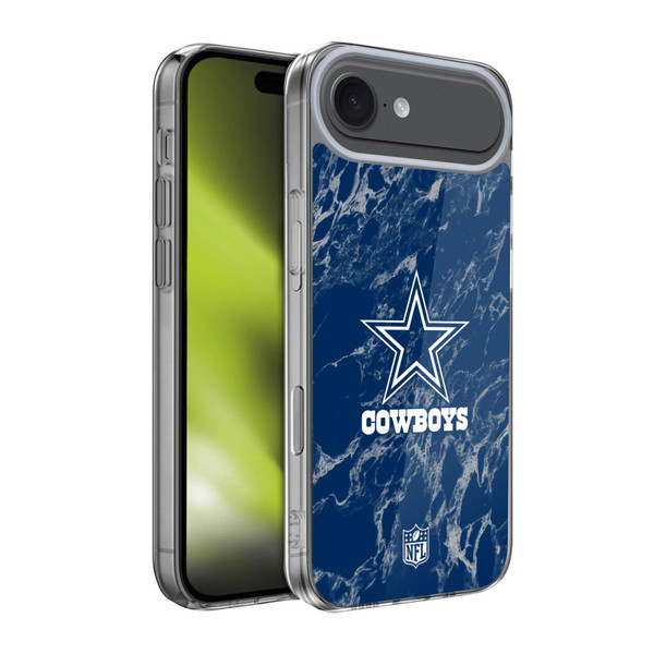 NFL Dallas Cowboys Graphics Coloured Marble Soft Gel Case for Apple iPhone 17 Air