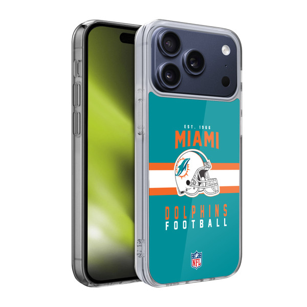 NFL Miami Dolphins Graphics Helmet Typography Soft Gel Case for Apple iPhone 17 Pro NFL Miami Dolphins Graphics Helmet Typography Soft Gel Case for Apple iPhone 17 Pro