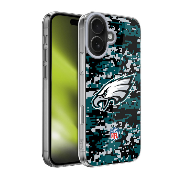 NFL Philadelphia Eagles Graphics Digital Camouflage Soft Gel Case for Apple iPhone 17