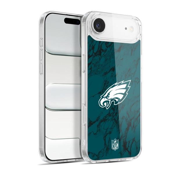 NFL Philadelphia Eagles Graphics Coloured Marble Soft Gel Case for Apple iPhone 17 Air