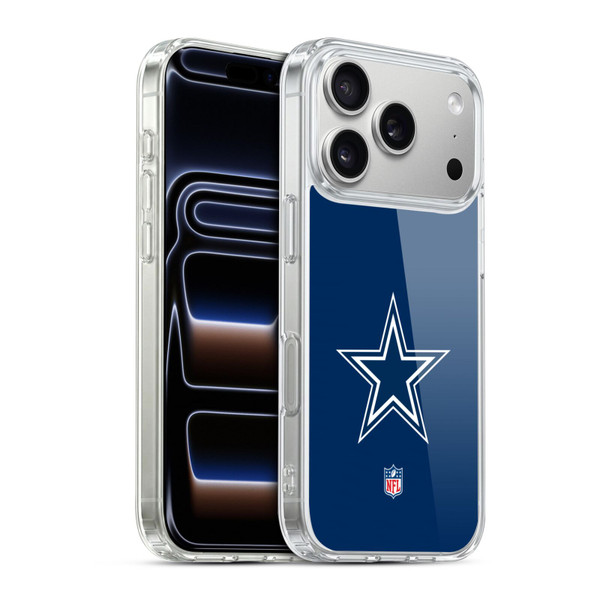 NFL Dallas Cowboys Logo Plain Soft Gel Case for Apple iPhone 17 Pro