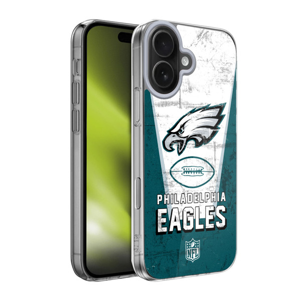 NFL Philadelphia Eagles Logo Art Banner Soft Gel Case for Apple iPhone 17