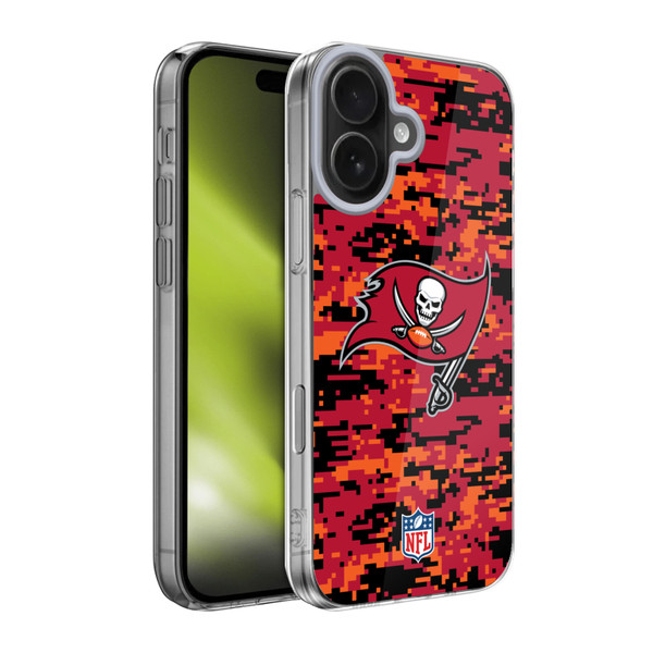 NFL Tampa Bay Buccaneers Graphics Digital Camouflage Soft Gel Case for Apple iPhone 17