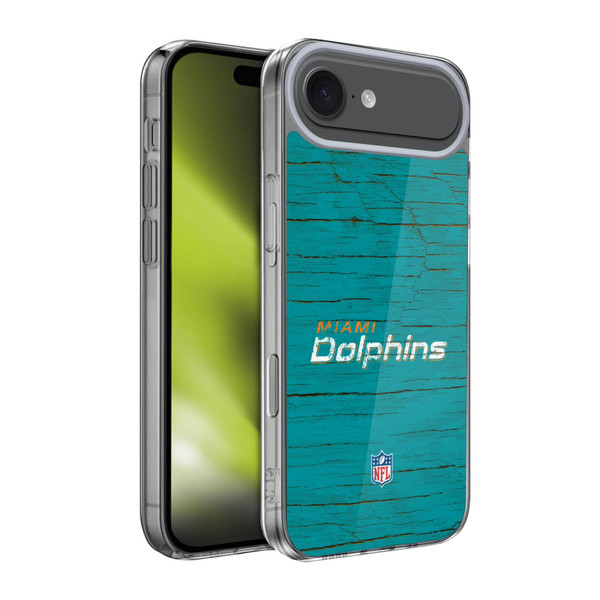 NFL Miami Dolphins Logo Distressed Look Soft Gel Case for Apple iPhone 17 Air NFL Miami Dolphins Logo Distressed Look Soft Gel Case for Apple iPhone 17 Air