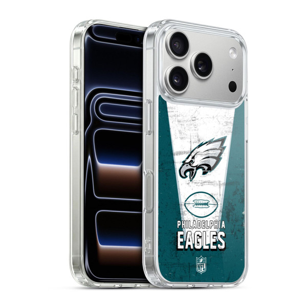 NFL Philadelphia Eagles Logo Art Banner Soft Gel Case for Apple iPhone 17 Pro