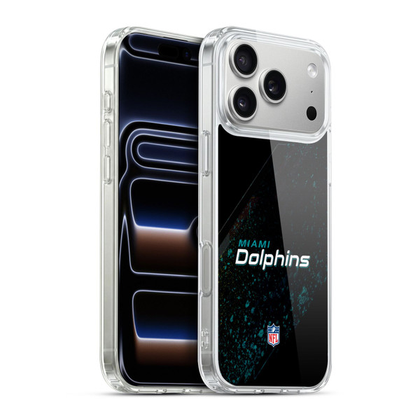 NFL Miami Dolphins Logo Blur Soft Gel Case for Apple iPhone 17 Pro Max