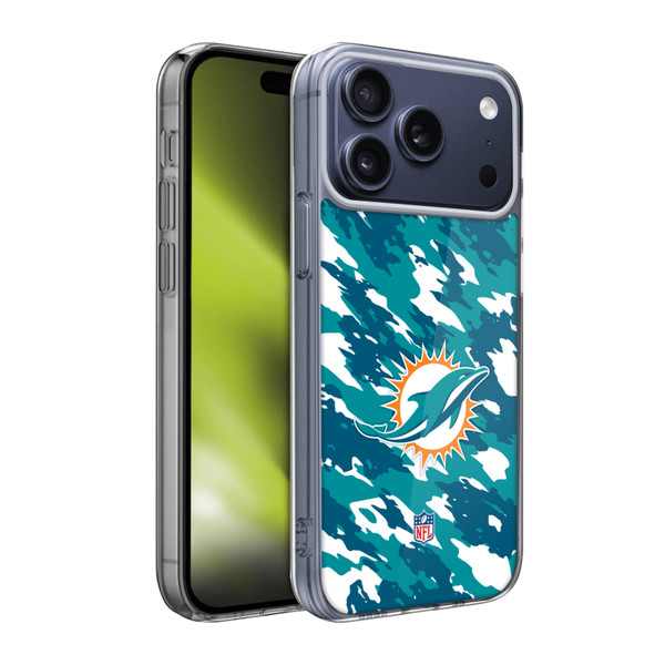 NFL Miami Dolphins Logo Camou Soft Gel Case for Apple iPhone 17 Pro Max NFL Miami Dolphins Logo Camou Soft Gel Case for Apple iPhone 17 Pro Max