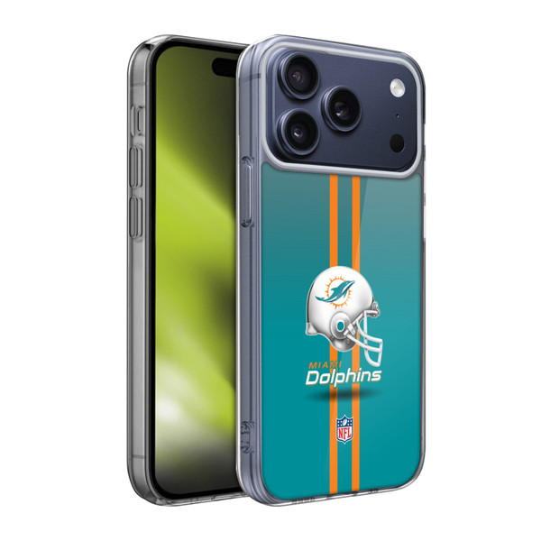 NFL Miami Dolphins Logo Helmet Soft Gel Case for Apple iPhone 17 Pro Max