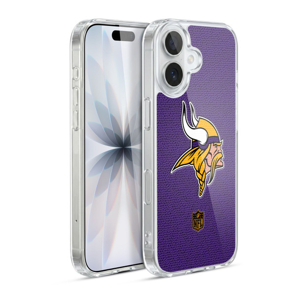NFL Minnesota Vikings Logo Football Soft Gel Case for Apple iPhone 17