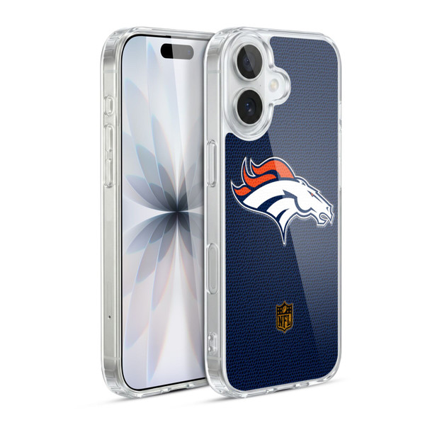 NFL Denver Broncos Logo Football Soft Gel Case for Apple iPhone 17