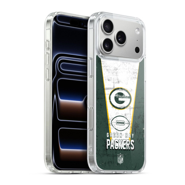 NFL Green Bay Packers Logo Art Banner Soft Gel Case for Apple iPhone 17 Pro Max