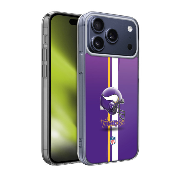 NFL Minnesota Vikings Logo Helmet Soft Gel Case for Apple iPhone 17 Pro Max