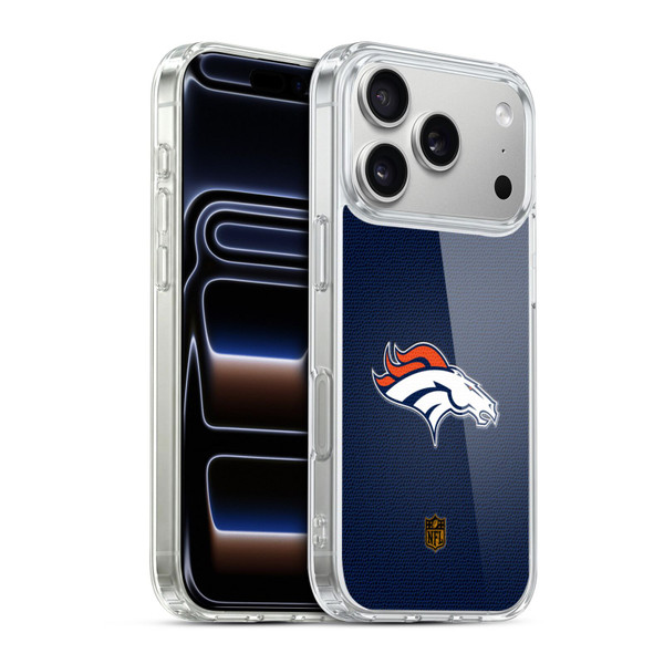 NFL Denver Broncos Logo Football Soft Gel Case for Apple iPhone 17 Pro