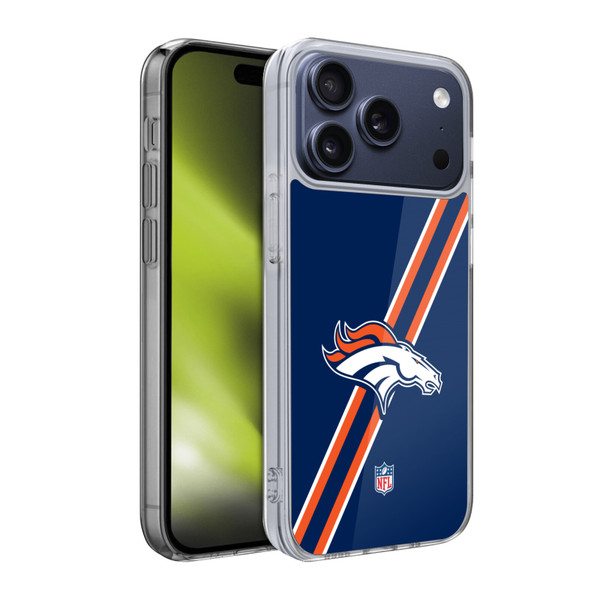 NFL Denver Broncos Logo Stripes Soft Gel Case for Apple iPhone 17 Pro NFL Denver Broncos Logo Stripes Soft Gel Case for Apple iPhone 17 Pro