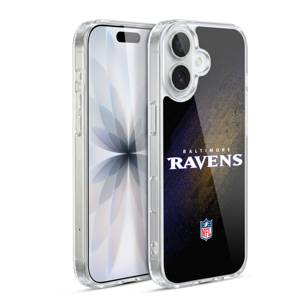 NFL Baltimore Ravens Logo Blur Soft Gel Case for Apple iPhone 17