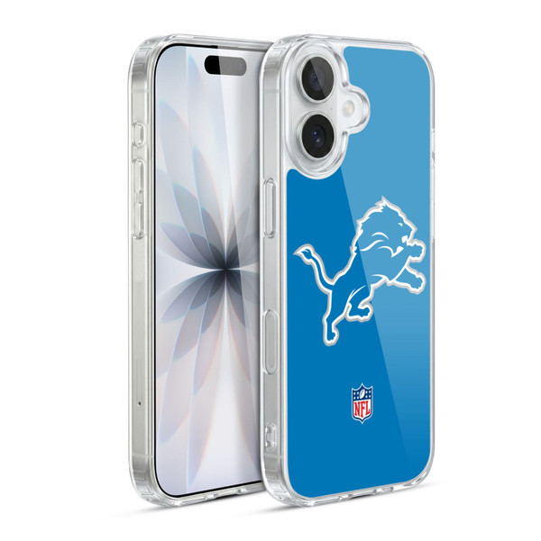 NFL Detroit Lions Logo Plain Soft Gel Case for Apple iPhone 17